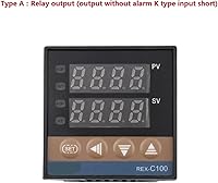 Vista 2 de REX-C100 Digital PID Controlador de Temperatura Inteligente Universal/K Tipo REX C100 Termostato SSR Salida de Relé (Tipo A)