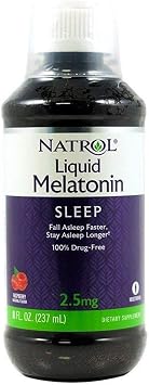 Natrol Melatonin Liquid, 2.5mg, 8oz; with Cup