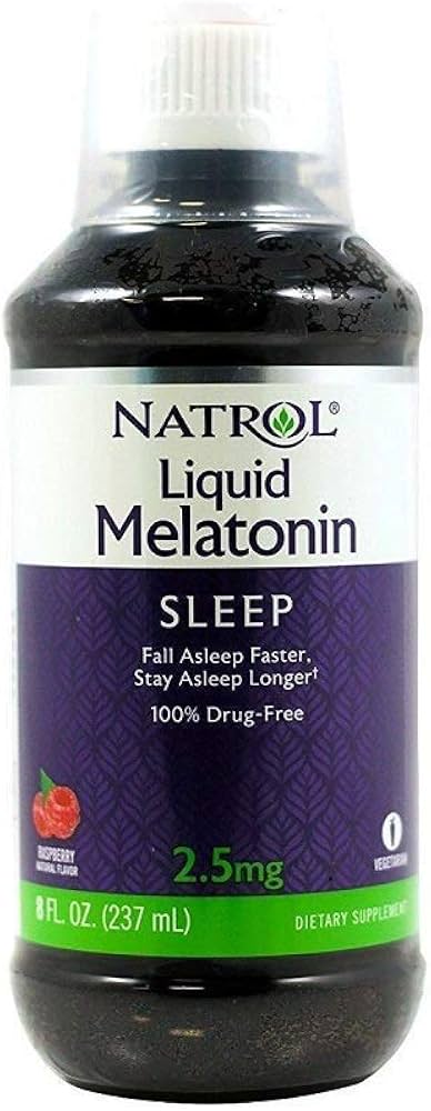 Amazon.com: Natrol Melatonin Liquid, 2.5mg, 8oz; with Cup : Health &  Household