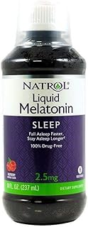 Natrol Melatonin Liquid, 2.5mg, 8oz; with Cup
