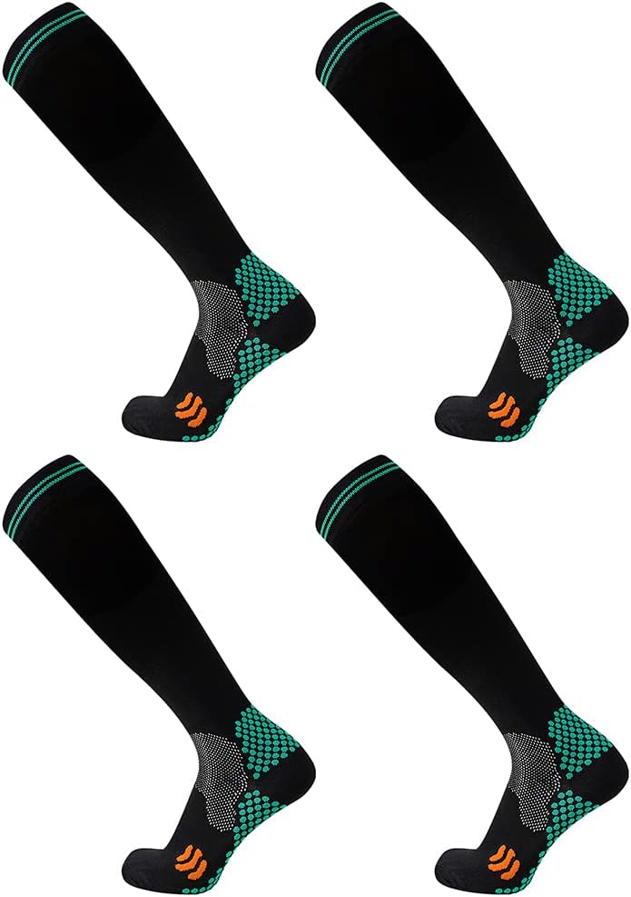 Compression Socks (2/3 Pair) for Men and Women 20-30 mmHg Regular and Plus Size Compression Scoks:Size S-7XL