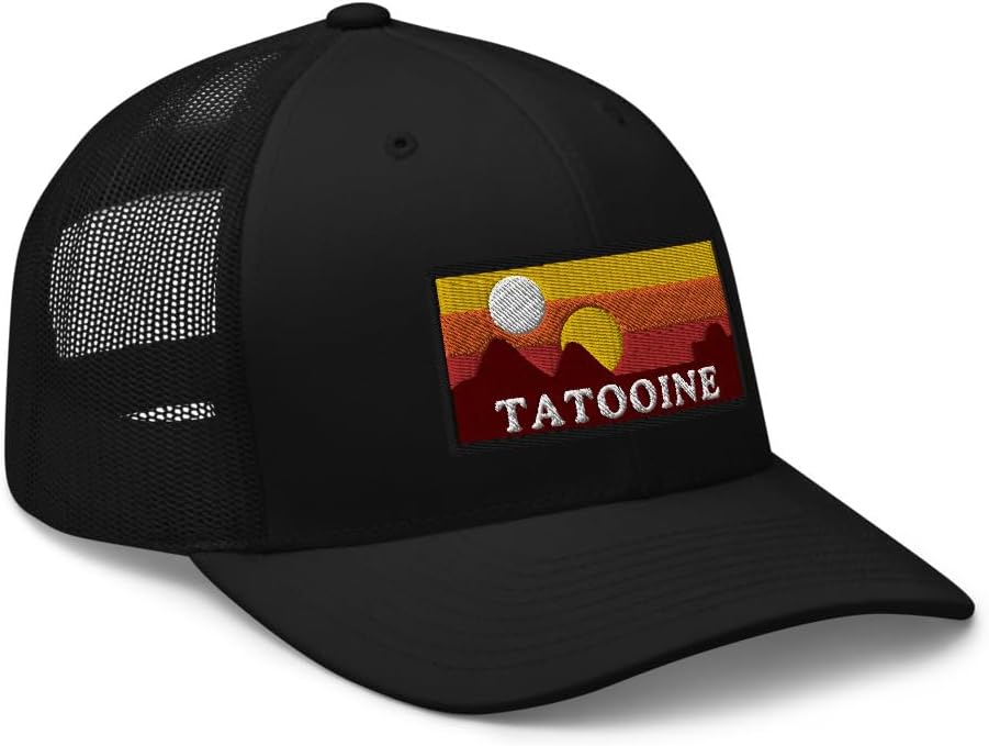 Tatooine National Park Embroidered Curved Bill Trucker Hat Mid Crown Ajustable Cap