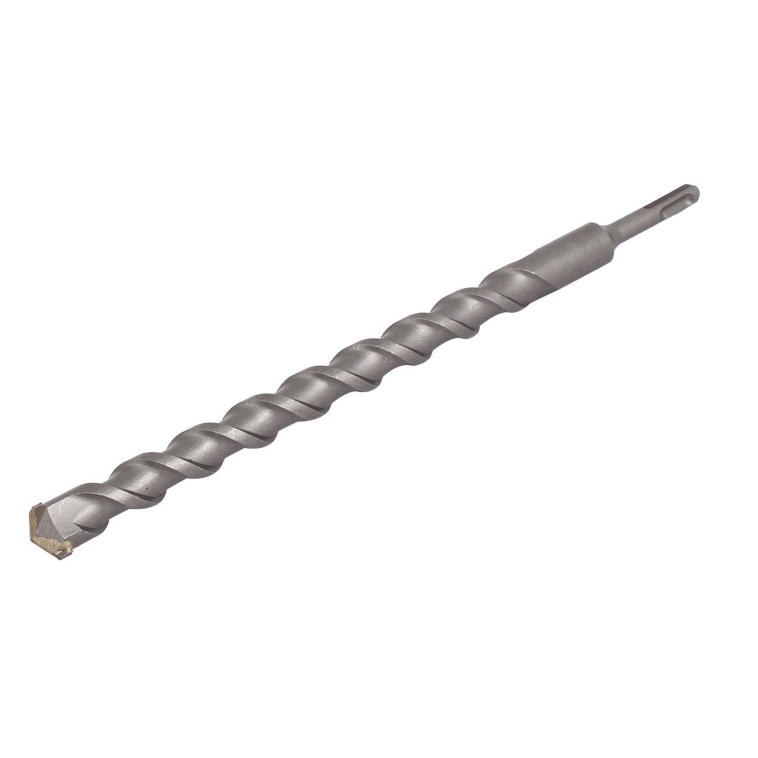 uxcell 25mm Tip 350mm Length Chrome Steel Round Shank Masonry Hammer Drill Bit