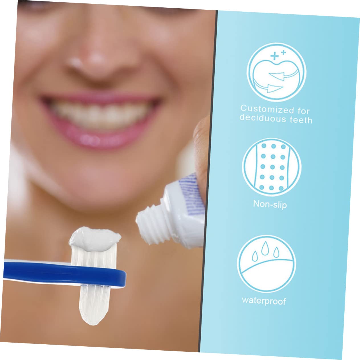 PartyKindom 24pezzi Spazzolino Dentiera Spazzolino Portatile Per Pulizia Denti Falsi Con Doppia Testa Leggero e Ergonomico Per Adulti Facile Da Pulire e Resistente