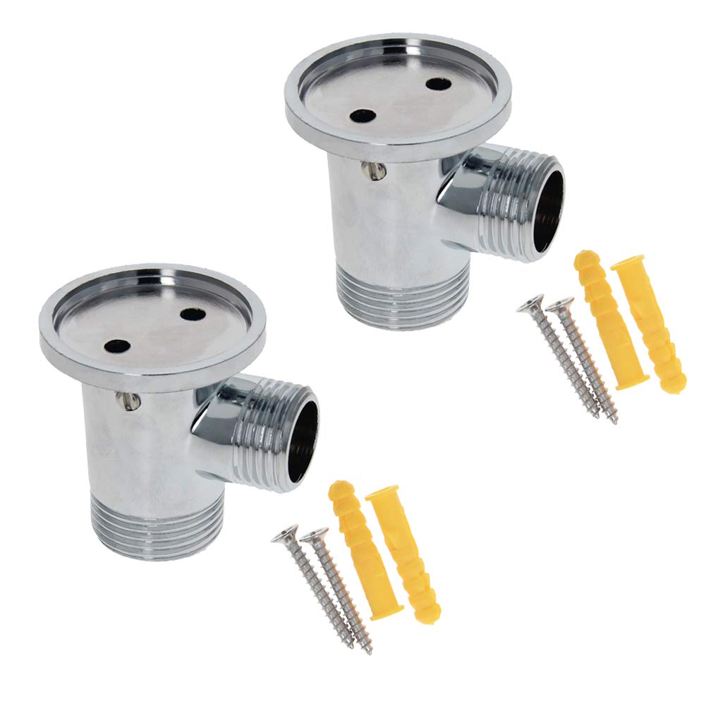 Générique douchetteKit d'installation de Robinet Mural en Laiton, 2 pièces, pour système de Douche de Salle de Bains à Filetage G3/4, Adaptateur de Robinet, placage chromé