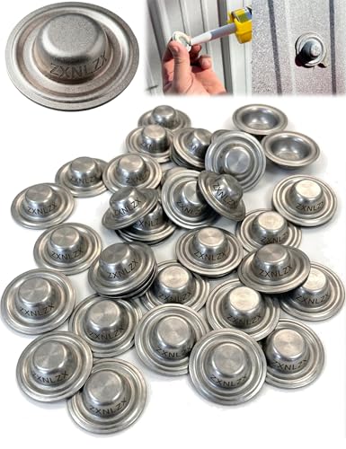 Metal Roof Bolt Caps No Screw Removal Seals Over Existing Screws Heads Required Watertight Seal for Metal Roofing Protection Against Future Leaks Durable Aluminum Zinc for Home Projects (50)