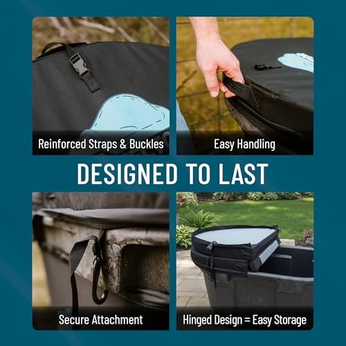 150 Gallon Oval Stock Tank Hard Insulated Hot Tub Cover Ice