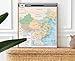 Map Of China - Administrative Divisions CIA Wall Map in English - Asia Countries - Homeshooling Teachers Students Wall Art Decor Unframed (16