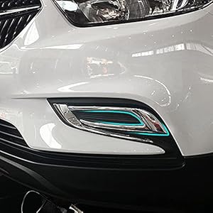 YKANZS Car Front Fog lamp Frame Decoration Cover Trim car Accessories Styling ABS Plastic,Fit for Buick Encore 2016 2017 2018