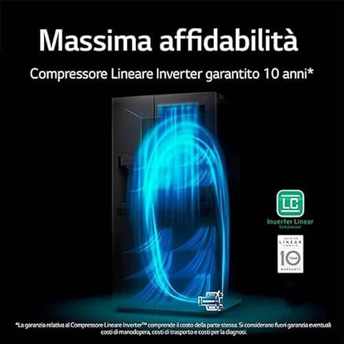 Réfrigérateur Side by side LG Electronics GSXV80PZLE 635 litres Classe E - vue 7