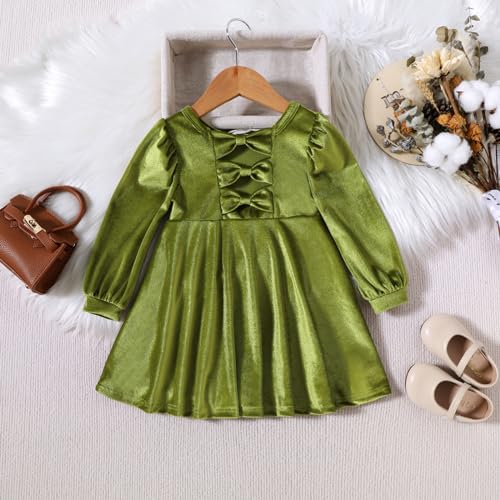 Vintage Princess Toddler Baby Girl Long Sleeve Velvet Ruffle Tutu Lace Dress Xmas Wedding Birthday Party Fall Winter Clothes2