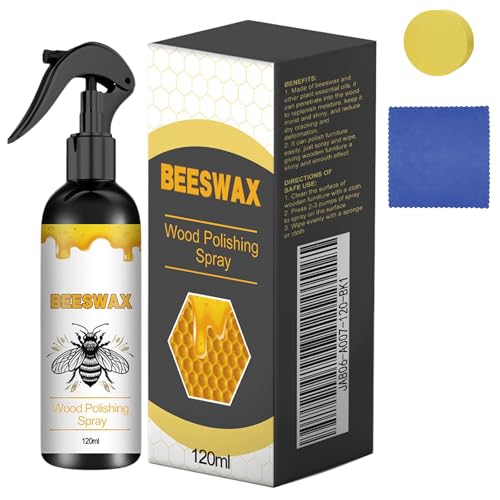 Natürliches Bienenwachs-Pflege-Spray & Restaurator,Natürliches Bienenwachs-Spray für Holz, Leder & Möbelpolitur,Schützende Pflegeformel mit reinem Bienenwachs,Ungiftig & Umweltschonend (1)