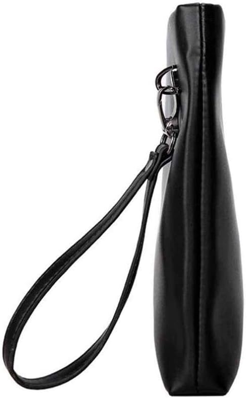 Black Handbag，Mens Clutch Wallet Leather Handbag for Daily or Travel Use,Envelope Bag