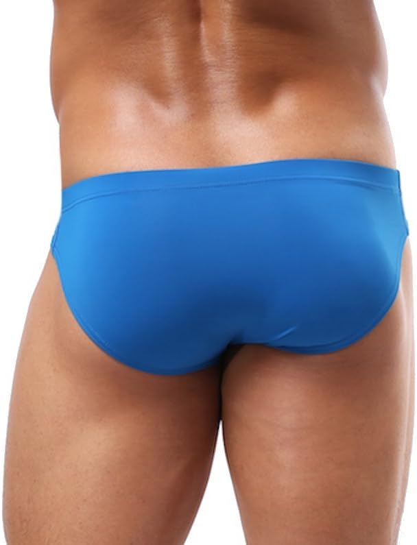 underegion 5 Colours. Mens Tight-Fitting Plain Swimming Trunk Briefs with Lined Pouch. UK Seller (36 inches / 92cm (X-Large), Blue)