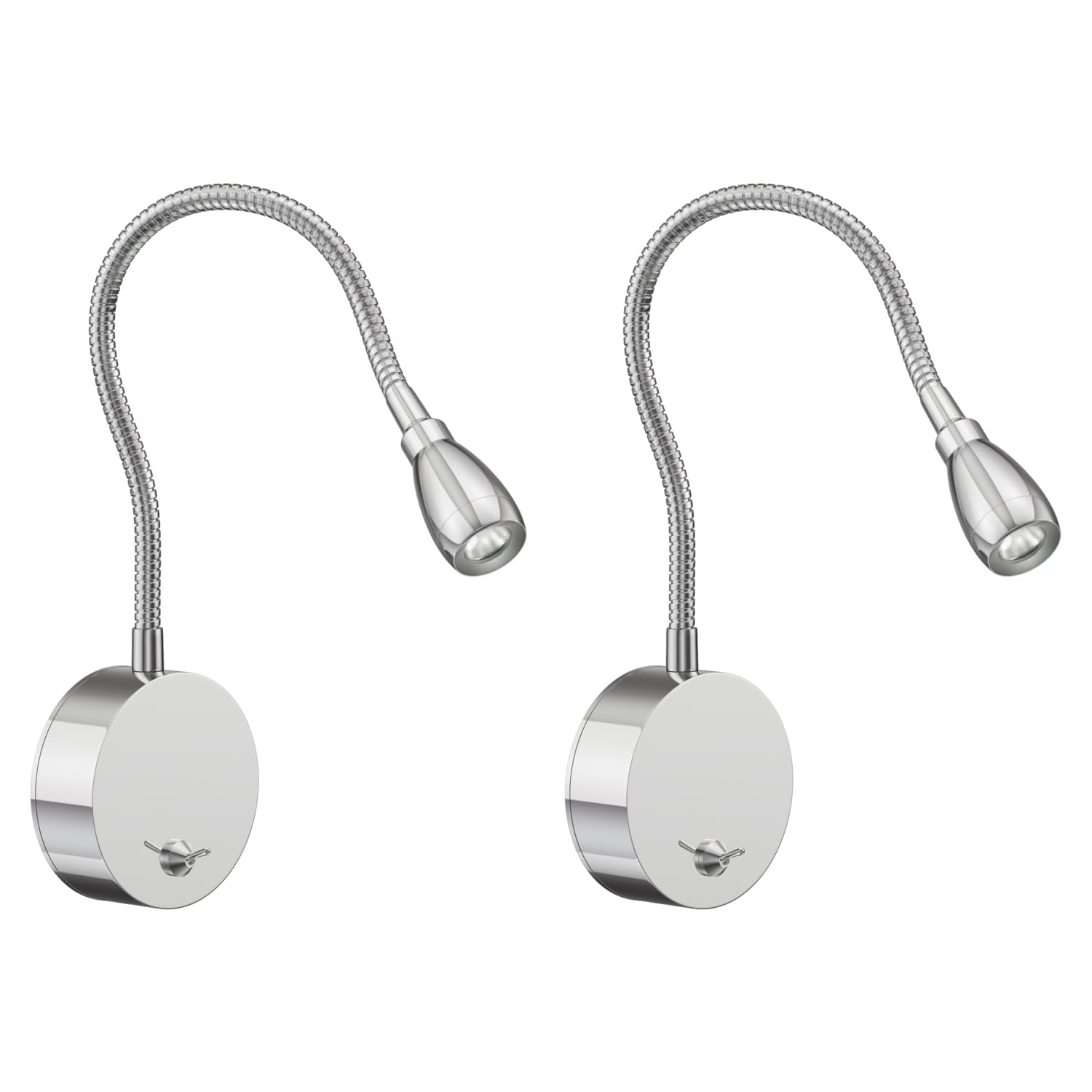Kalb Ilios Lampada LED Da Comodino Con USB-C – Braccio Flessibile, Dimmerabile, Montaggio A Parete O Ad Angolo (bianco)