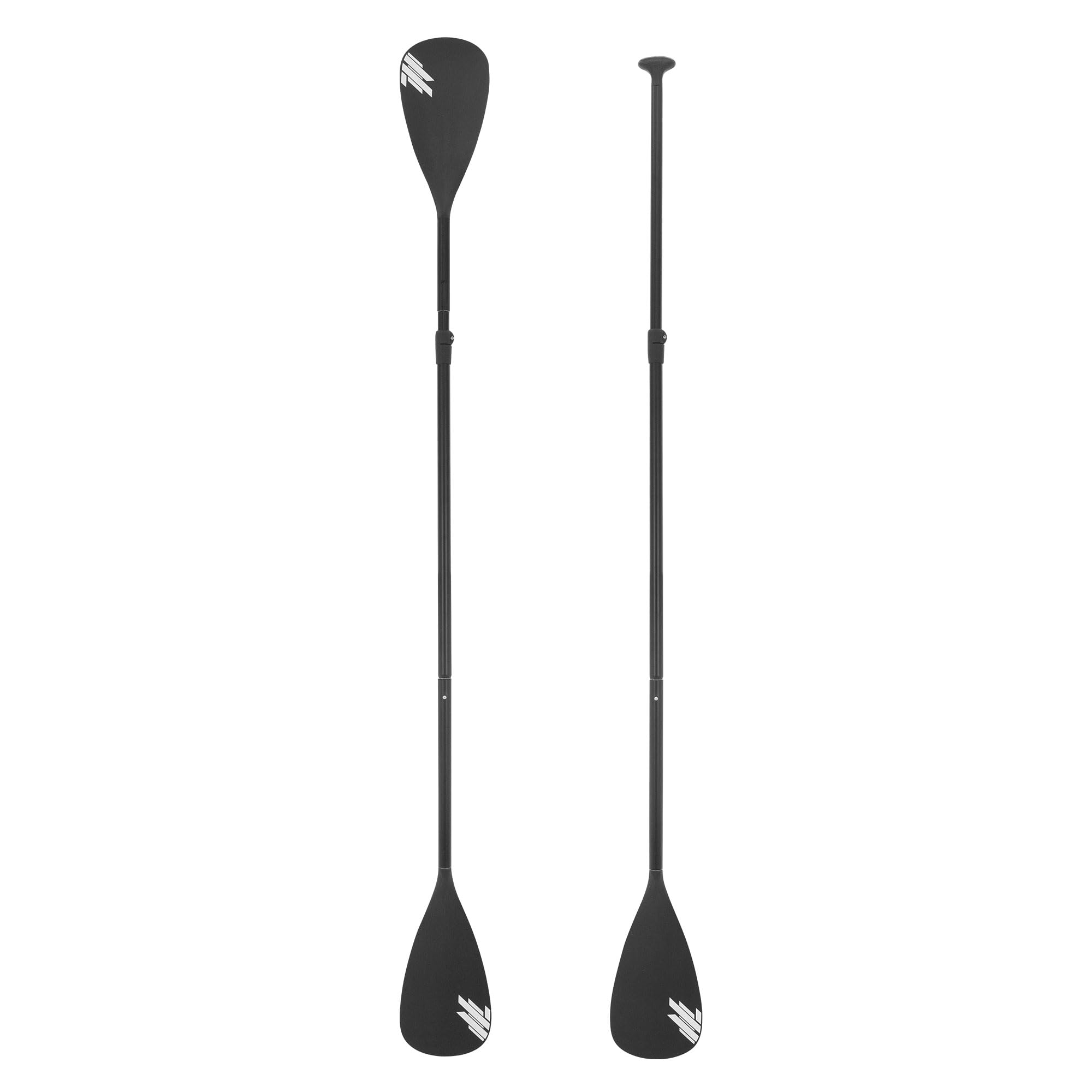 ECD Germany 2-in-1 Paddel für SUP/Kajak, 4-teiliges Kajakpaddel aus Aluminium, Länge individuell verstellbar, Doppelpaddel Stechpaddel Teleskoppaddel Stand Up Paddle Zubehör für Kanusport Kajakfahren