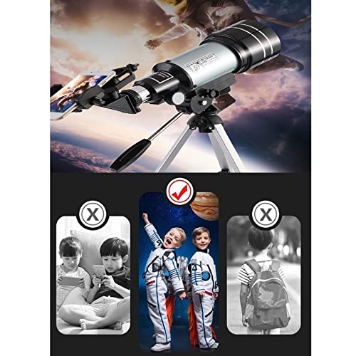 Telescopio Astronómico Refractor 70mm Apertura 300mm Foco miniatura 3