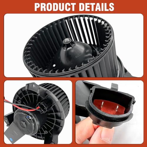 Image of AC Heater Blower Motor with Fan 700185 Fit for Ford Mustang 2005 2006 2007 2008 2009, Blower Motor Replaces for 4R3Z19805AA, 4R3Z19834BA, 5R3Z19805A, FO3126128