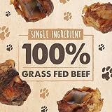 Mighty Paw Naturals Dog Bones - Cow Knee Caps & Knuckle Bones for Dogs (8 Pack) | 100% Natural Beef Knee Caps, Meaty Pet Treat