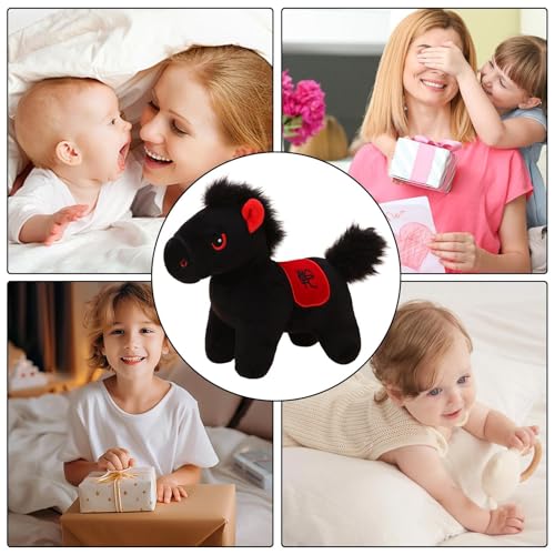 Cheval en peluche de collection aux finitions soignées