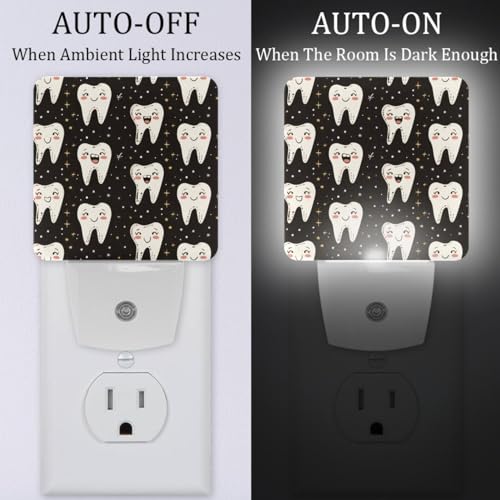 Lámpara nocturna enchufable LED 2 piezas con sensor miniatura 2