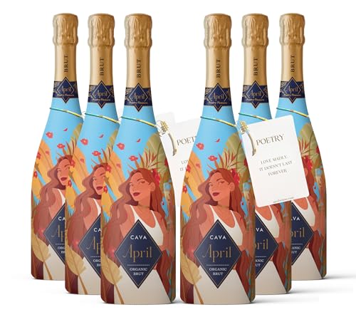 APRIL CAVA - 750 ml - Pack de 6 botellas - 4500 ml