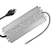 LED Driver Waterproof IP67 Power Supply 100W 12V DC 8.5a Transformer thinner and Durable with US 3-Prong Plug Plate for Outdoor Use