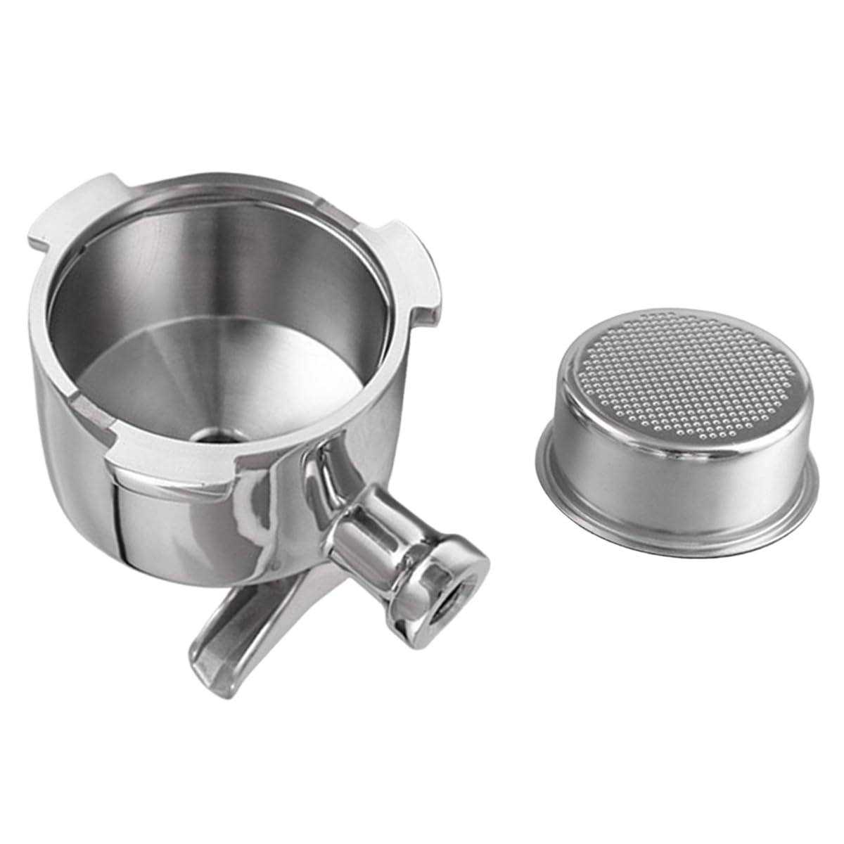 Frewurwer Bottomless Portafilter 51mm Double Spout for EC680 for EC685 Espresso Machine Filter Basket Coffee Accessories