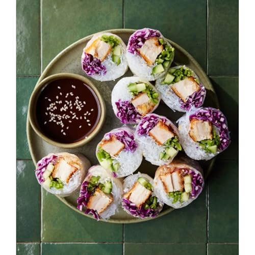 Image of Triple Elephant Rice Paper Banh Trang - 400g, Pack of 2 | Authentic Vietnamese Spring Roll Wrapper for Fresh Rolls, Pho, and More