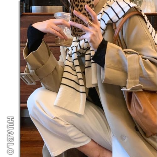 Women's Fashion Knitted Shawl - Khaki Sweater Shawl for Air-Conditioned Rooms4