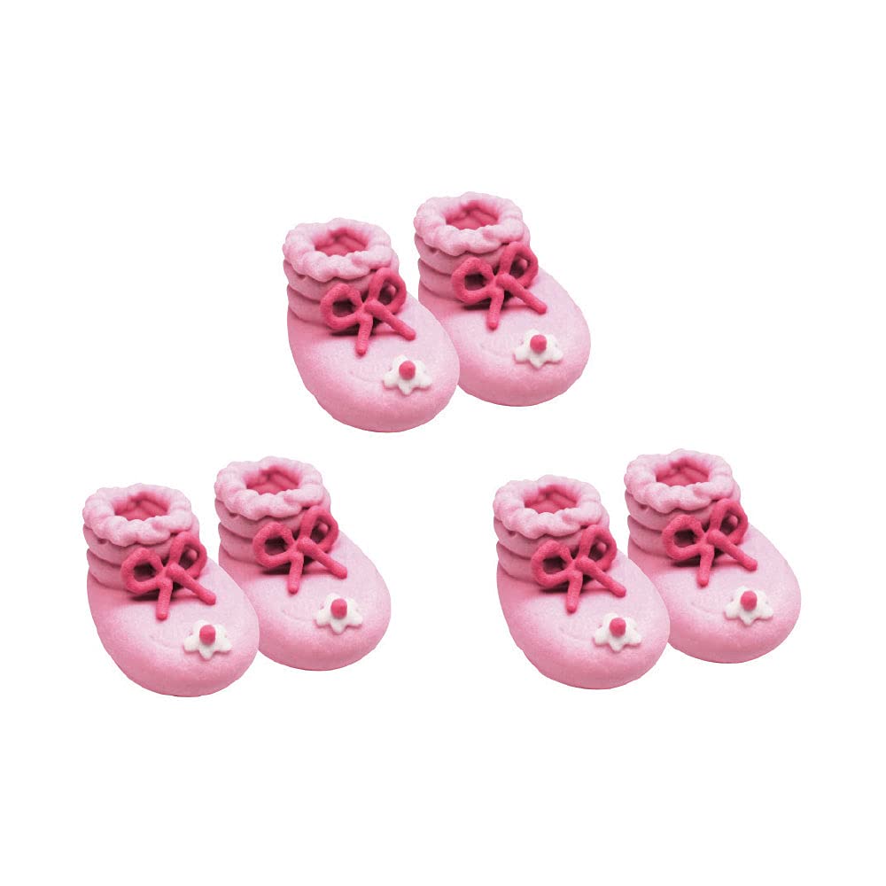 Anniversary House Booties Sugarcraft Toppers Pink, SF111P