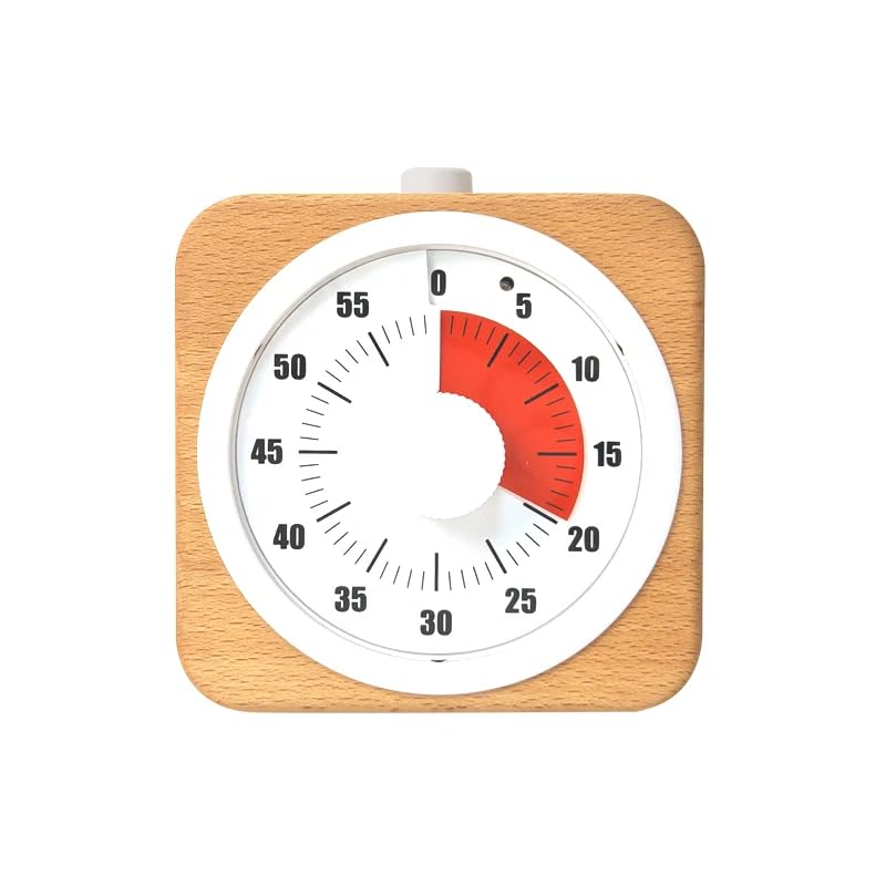Minuteur visuel TDAH avec lumière douce ajustable pour aider la concentration