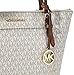 Michael Kors Women’s Ciara Large Top Zip PVC Leather Tote Shoulder Bag Vanilla 2019