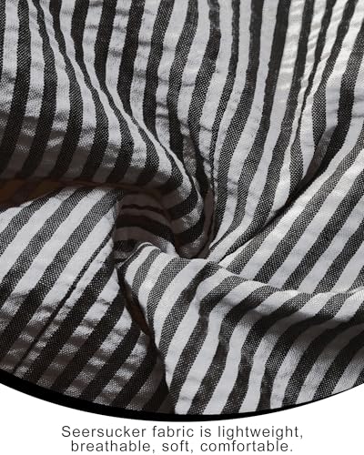 Men's Big & Tall Striped Seersucker Blazer Casual Lightweight Suit Jacket Summer Beach Wedding Daily Wear4