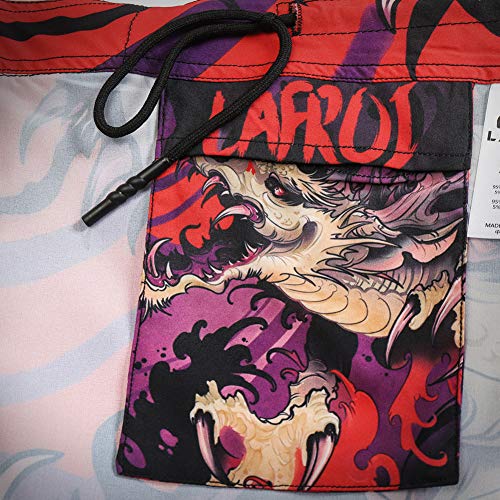 LAFROI Mens MMA Cross Training Boxing Shorts Trunks Fight Wear with Drawstring and Pocket-QJK01