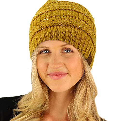 Image of Hatsandscarf CC Exclusives Solid Color Beanie Tail Hat for Adult (MB-20A)