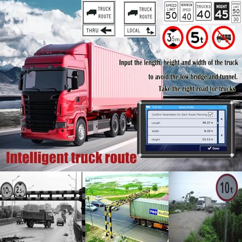 NEWFUN Navigationsgeräte für Auto,GPS LKW Navigationsgeräte, 2025 Europa Karten,5 Zoll Navi für Auto,Kostenloses Karten Update,mit POI Geschwindigkeitswarnung,Sprachführung