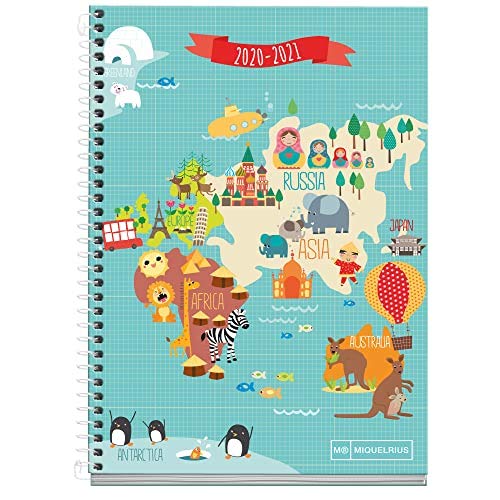 Télécharger Mapamundi Miquelrius Agenda scolaire rigide en spirale 155 x 213 mm Bleu castillan PDF Ebook En Ligne
