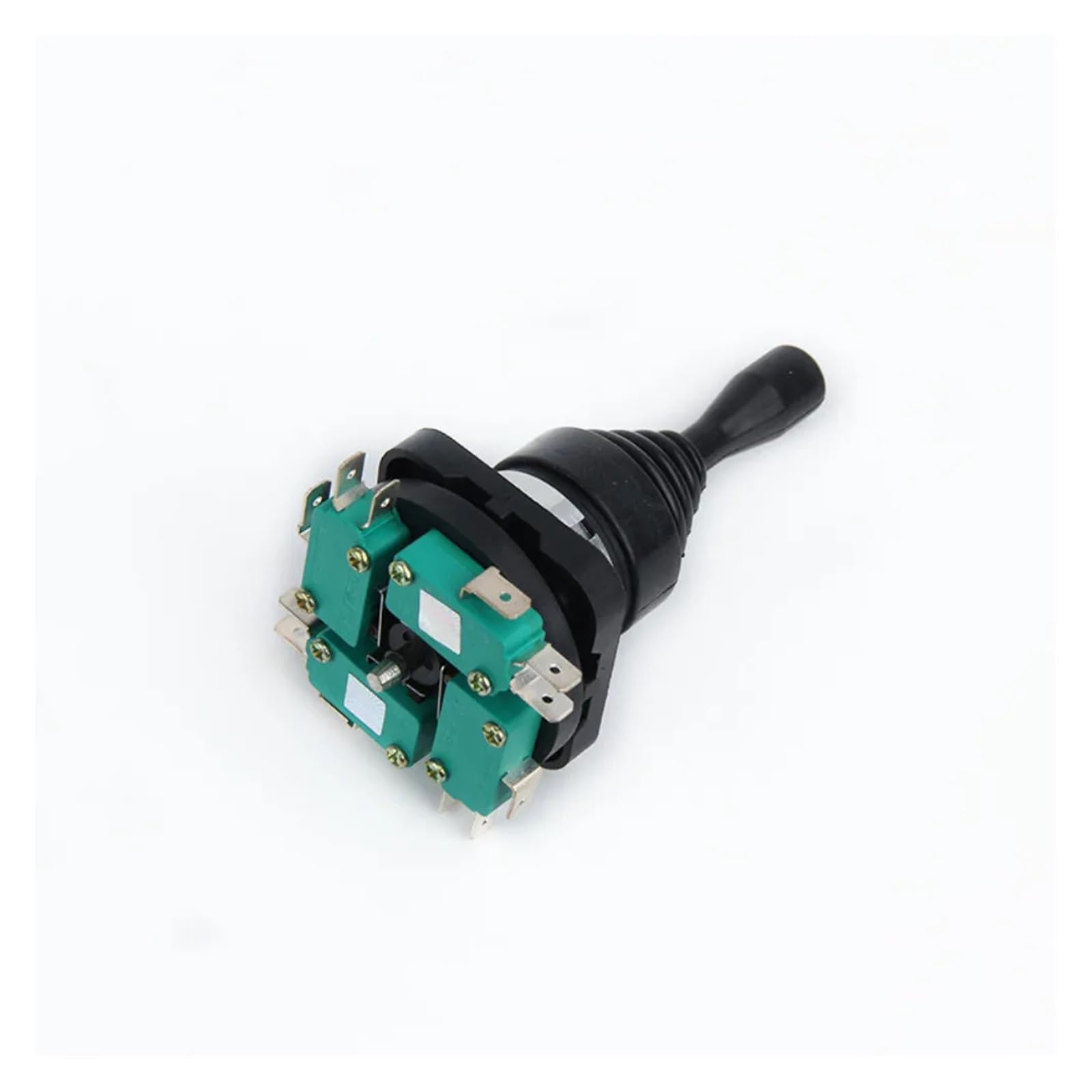 1 interruptor de palanca momentáneo 30 mm, 4 NO, NC, posiciones, con resorte enganche, oscilante, cruzada HKF4-11-4L