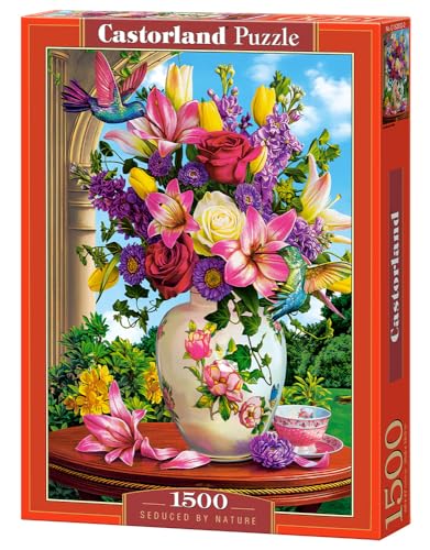 Castorland 1500 Piece Jigsaw Puzzles, Seduced by Nature, Flower Puzzle, Still Nature, Adult Puzzle, Castorland C-152032-2