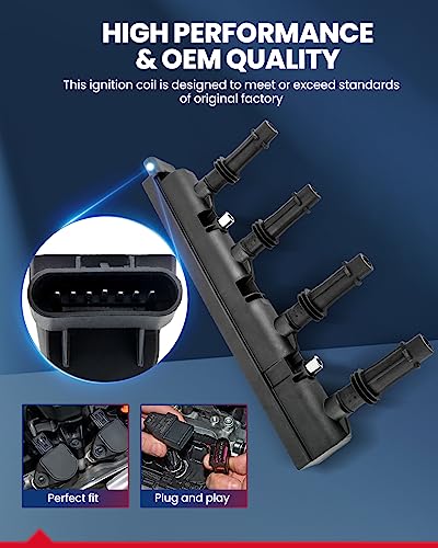 Image of KAX Ignition Coil Pack Fit for Chevy Cruze 2011-2015 1.4T | Trax 2015-2021, Encore 2016-2019 1.4T, Encore 2013-2021, Sonic 2012-2017 1.4T, Cruze Limited 2016 1.4T UF669
