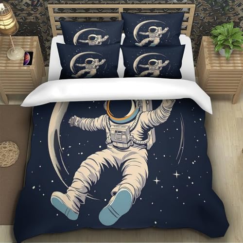 Housse de couette carte astrale design céleste haut de gamme