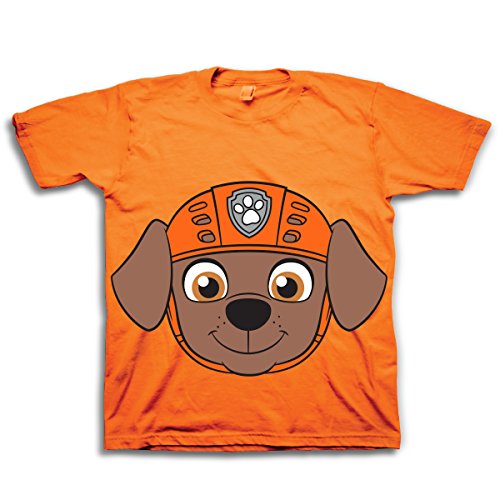 Paw Patrol Kids' Toddler Zuma Big Face Tee, Orange, 4T
