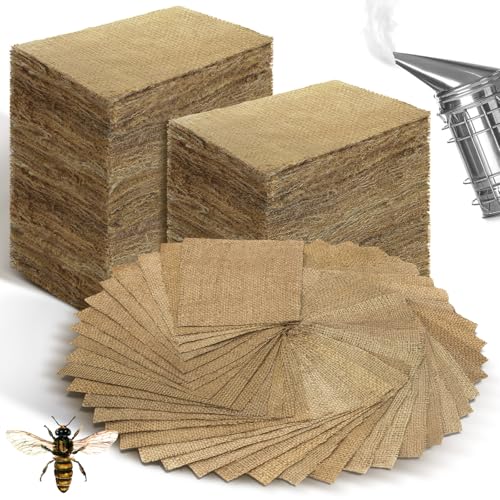 Hahafelt 8.2 Pound Burlap Bee Smoker Fuel Pellets, Jute Burlap Sm...