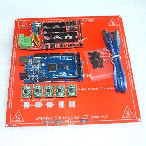 1pcs heatbed +1pcs 2560 R3 + 1pcs RAMPS 1.4 Controller + 5pcs A4988 Stepper Driver Module for 3D Printer kit Reprap