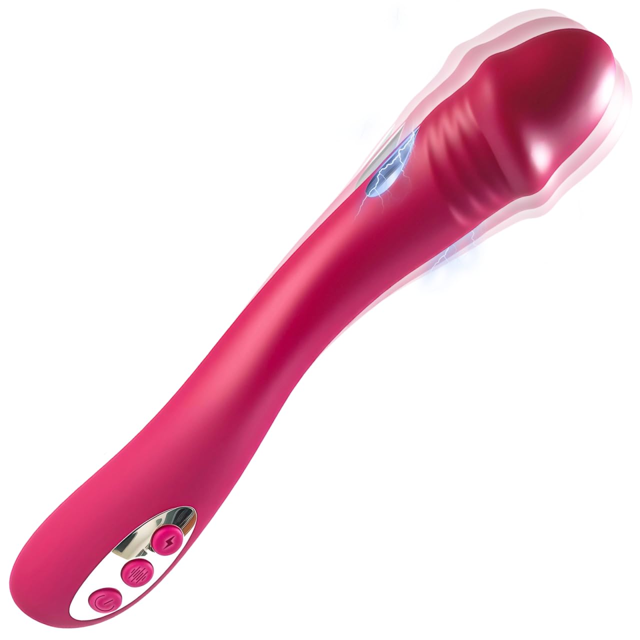 Vibrador para Electroestimulación Vibradorador Mujer Juguetes con 7 Modos de Vibradores y Electroshock Estimulación Femenino Sex Toýs Estimulador del Clítoris y Punto G Dildo Vagina Vibradores