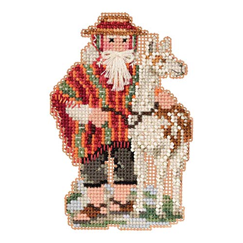 Andes Santa Beaded Counted Cross Stitch Ornament Kit Mill Hill 2019 South American Santas MH201932