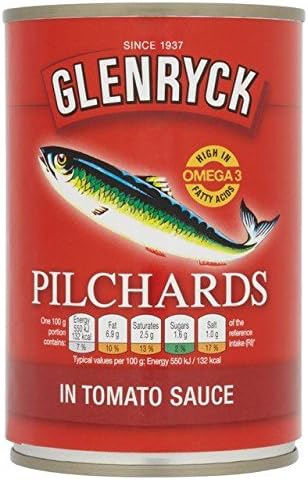 Glenryck Pilchards in Tomato Sauce 400g - Pack of 2