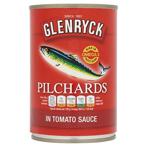 Glenryck Pilchards in Tomato Sauce 400g - Pack of 2