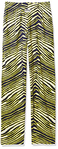 Zubaz Men s Standard Classic Zebra Printed Athletic Lounge Pants, Multi, Small